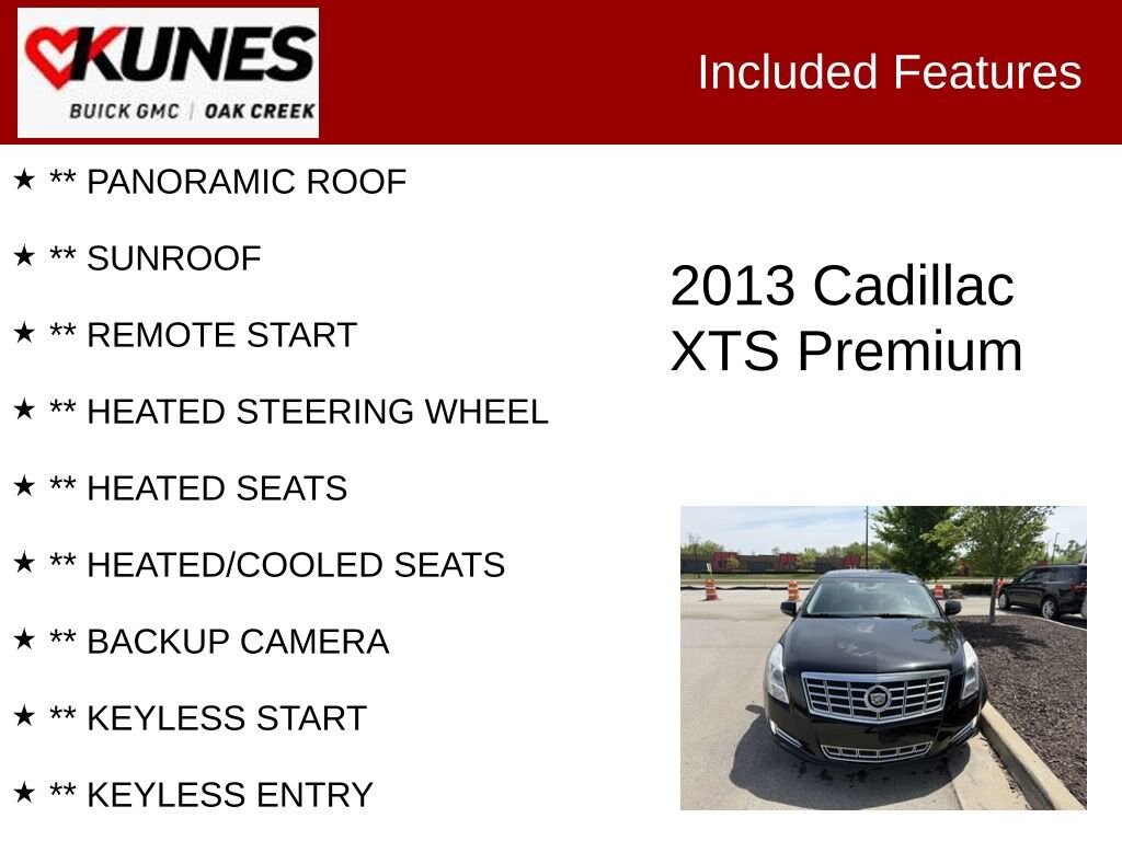 Used 2013 Cadillac XTS Premium Collection with VIN 2G61S5S34D9214524 for sale in Oak Creek, WI