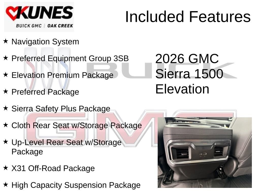 New 2026 GMC Sierra 1500 Elevation Truck