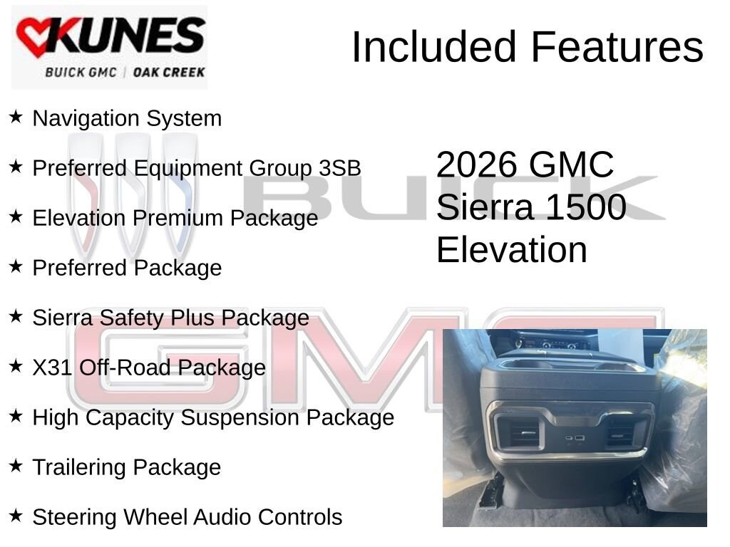 New 2026 GMC Sierra 1500 Elevation Truck