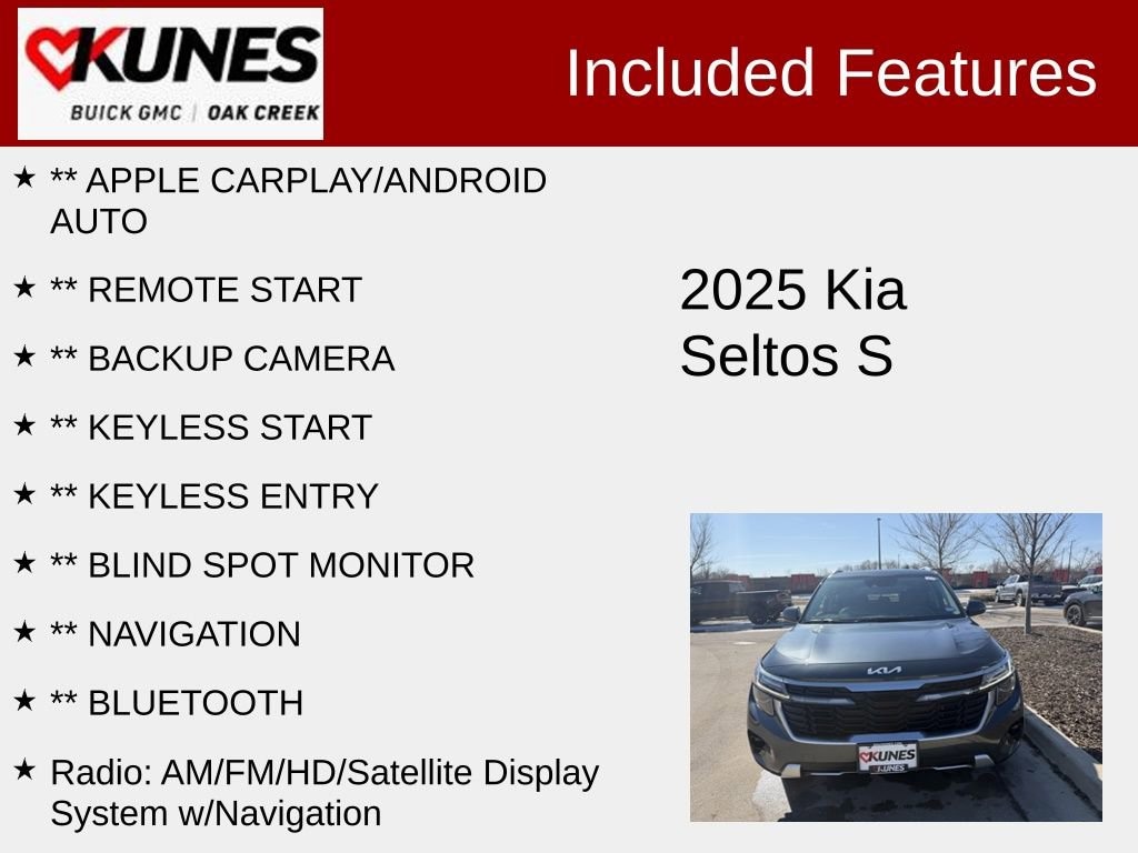 Used 2025 Kia Seltos S SUV