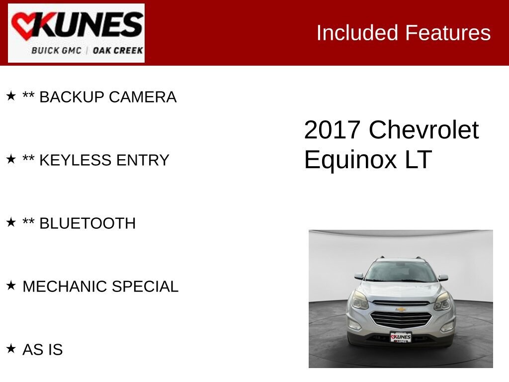 Used 2017 Chevrolet Equinox LT SUV