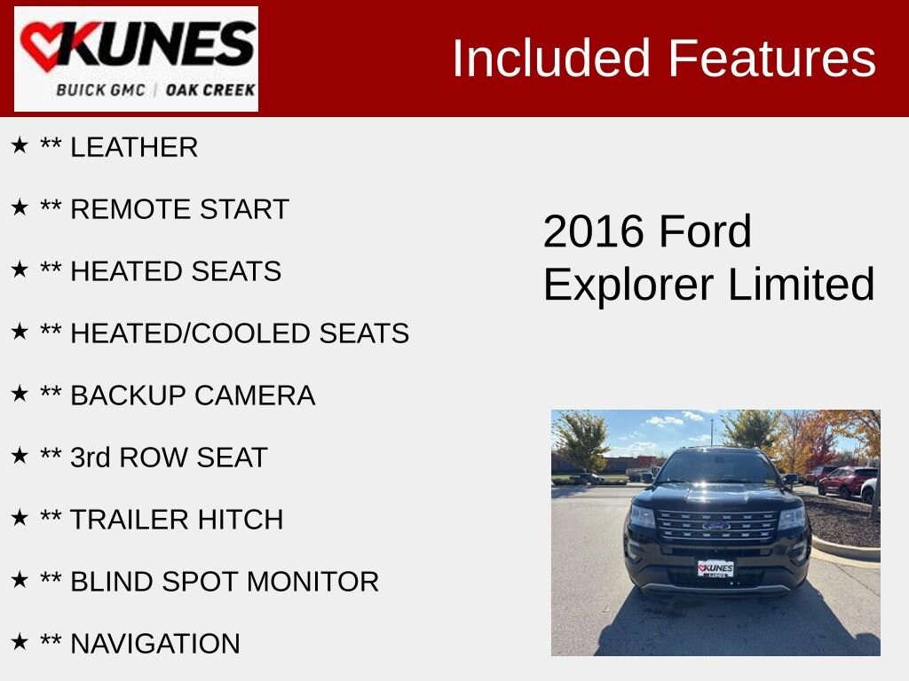Used 2016 Ford Explorer Limited SUV