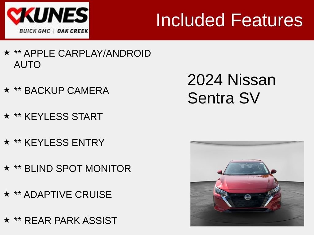Used 2024 Nissan Sentra SV Sedan