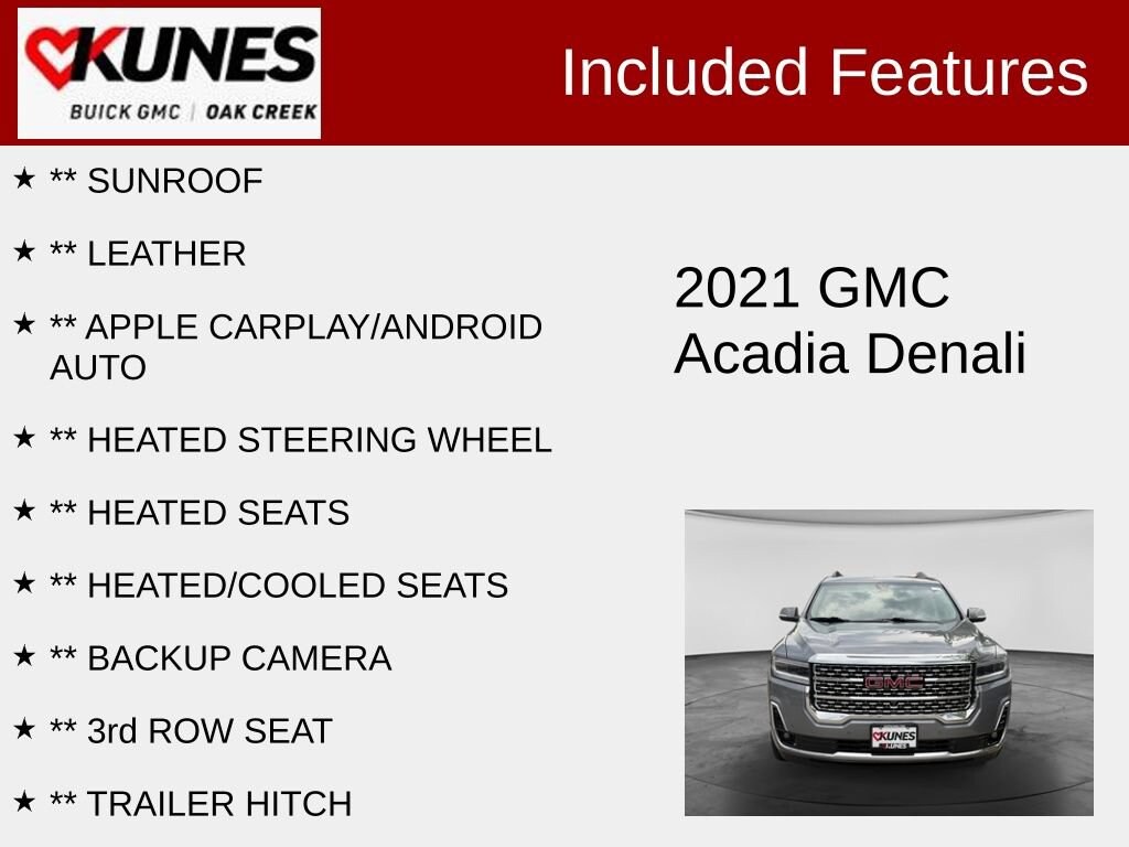 Used 2021 GMC Acadia Denali SUV