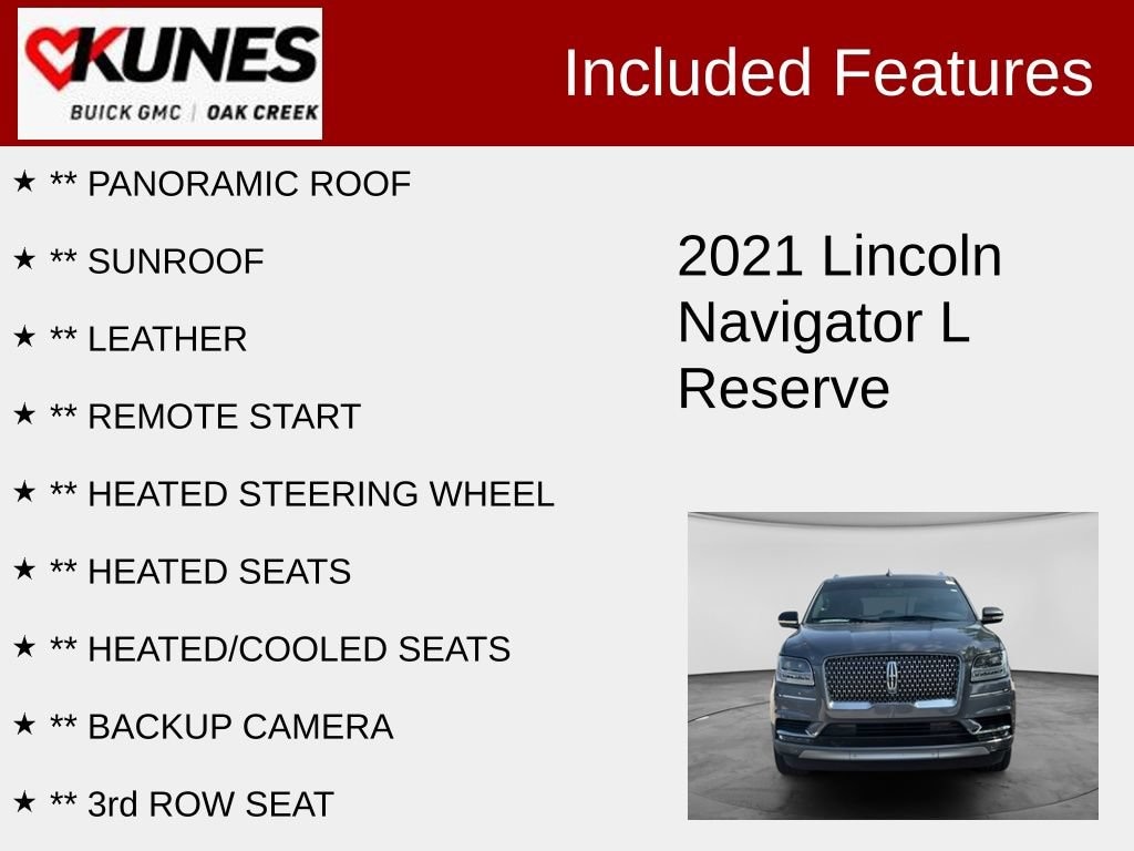 Used 2021 Lincoln Navigator L Reserve SUV