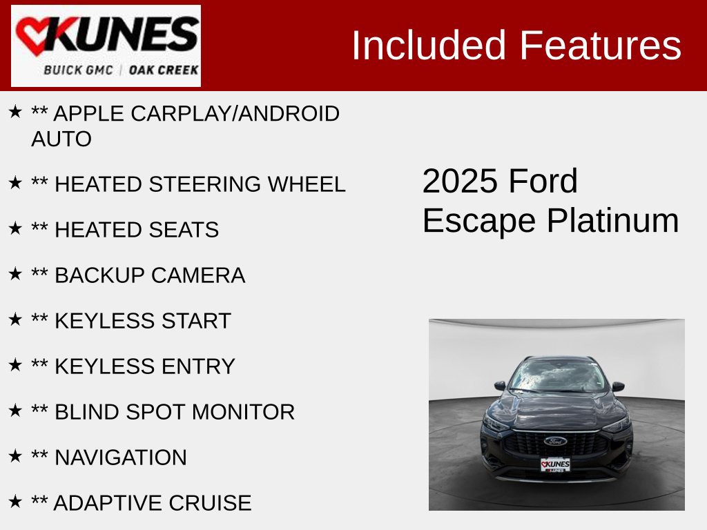 Used 2025 Ford Escape Platinum SUV