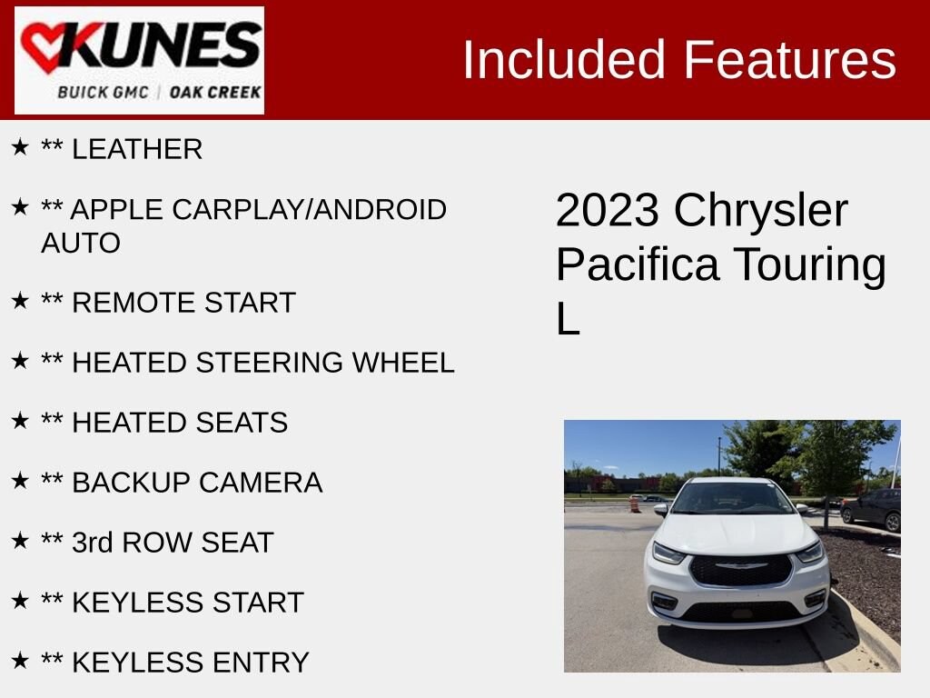 Used 2023 Chrysler Pacifica Touring L Van Passenger Van