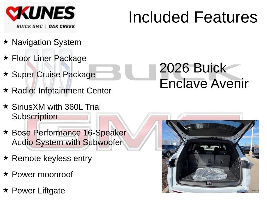 New 2026 Buick Enclave Avenir SUV