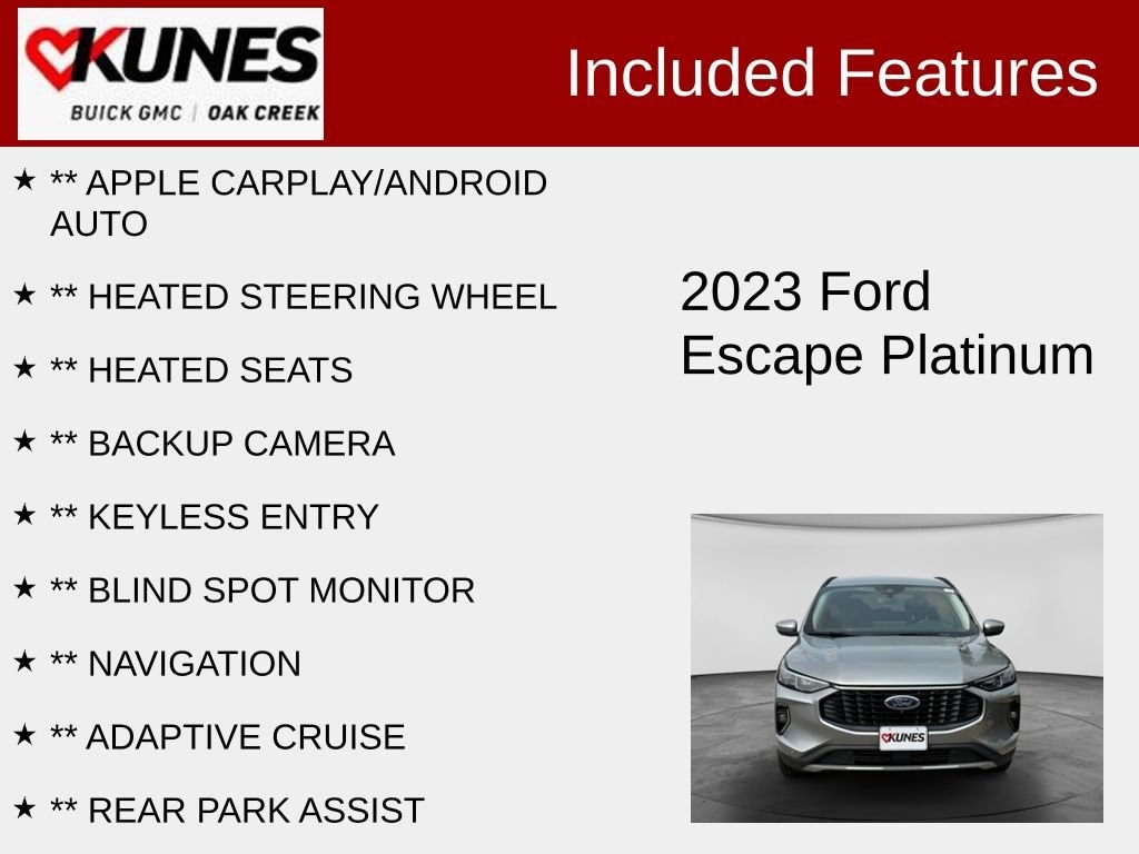 Used 2023 Ford Escape Platinum SUV