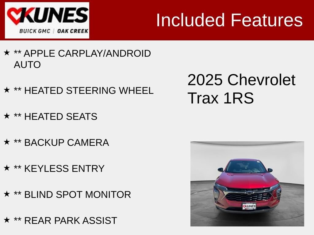 Used 2025 Chevrolet Trax 1RS SUV