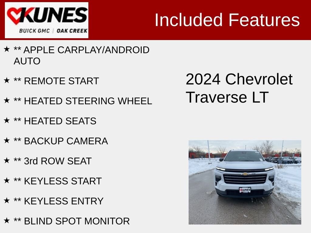 Used 2024 Chevrolet Traverse LT SUV