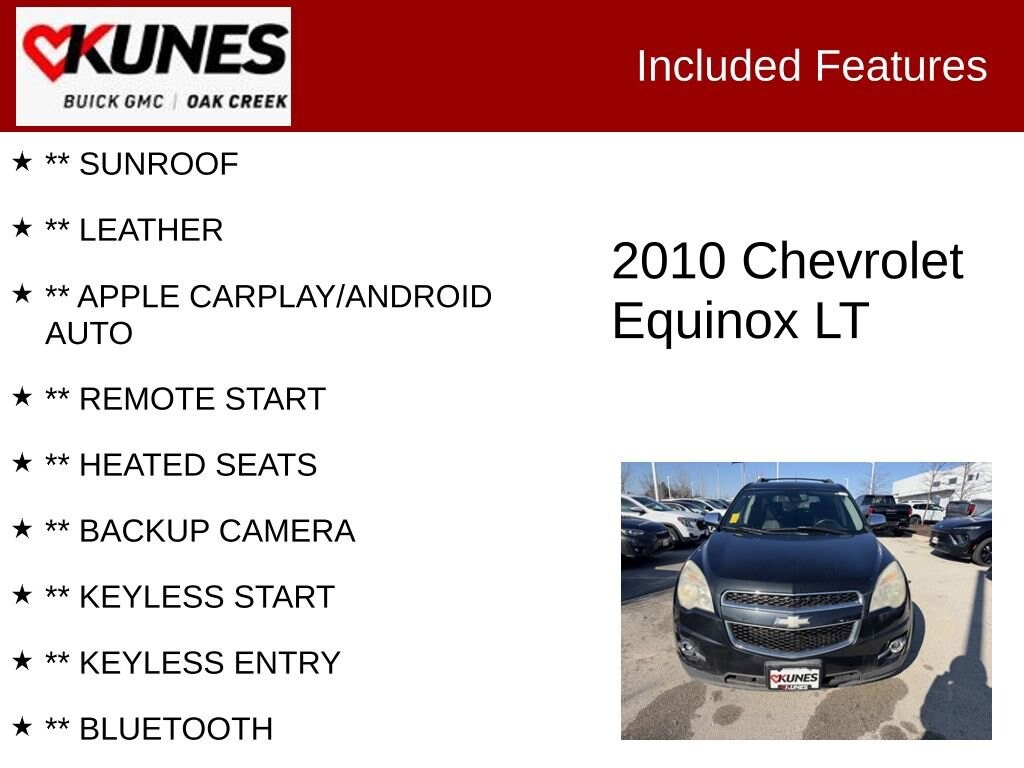 Used 2010 Chevrolet Equinox LT w/2LT SUV