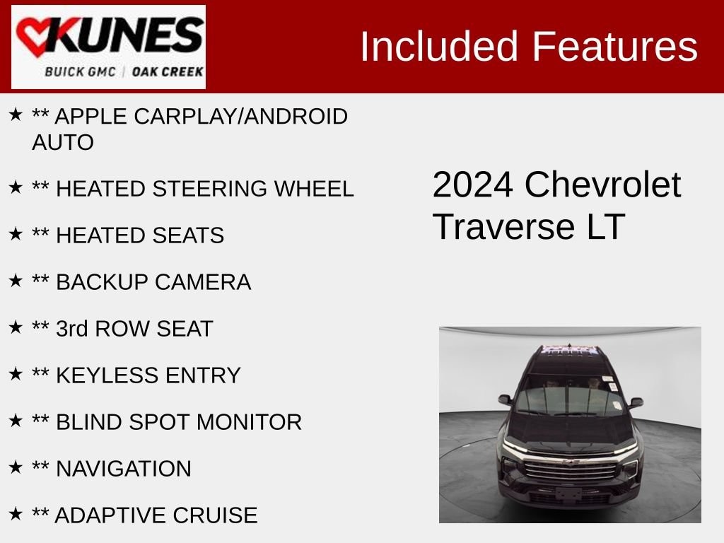 Used 2024 Chevrolet Traverse LT SUV