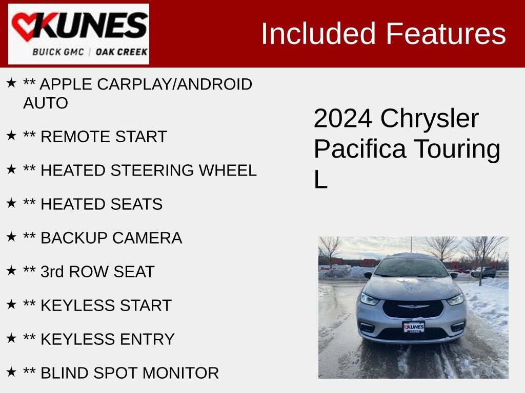 Used 2024 Chrysler Pacifica Touring L Van Passenger Van