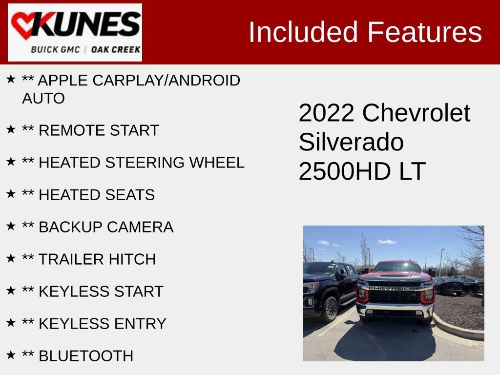 Used 2022 Chevrolet Silverado 2500 HD LT Truck Crew Cab