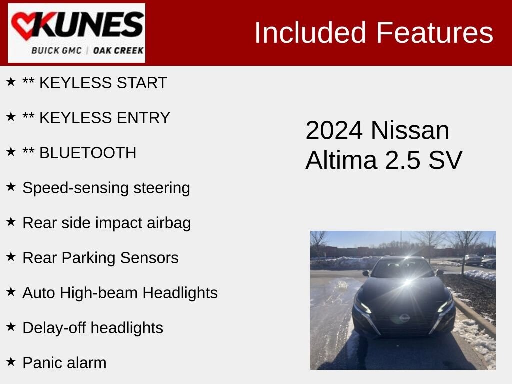 Used 2024 Nissan Altima 2.5 SV Sedan