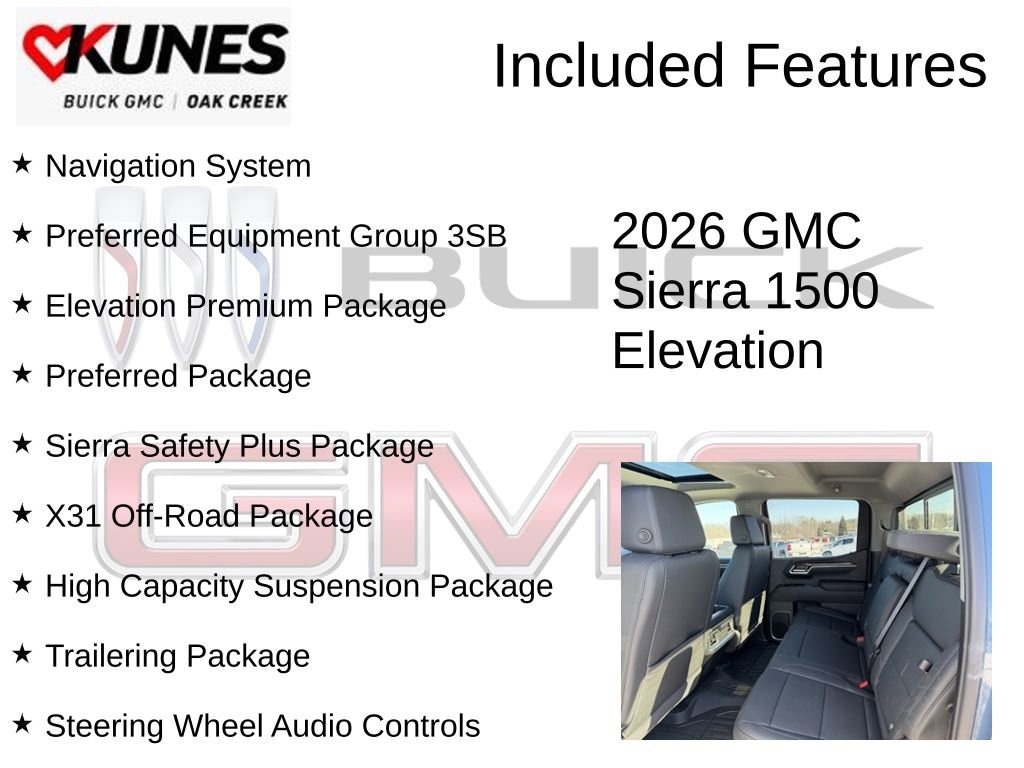 New 2026 GMC Sierra 1500 Elevation Truck