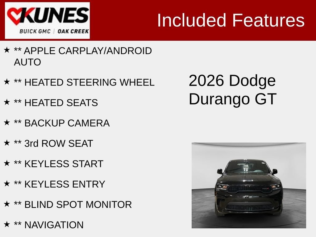 Used 2026 Dodge Durango GT SUV