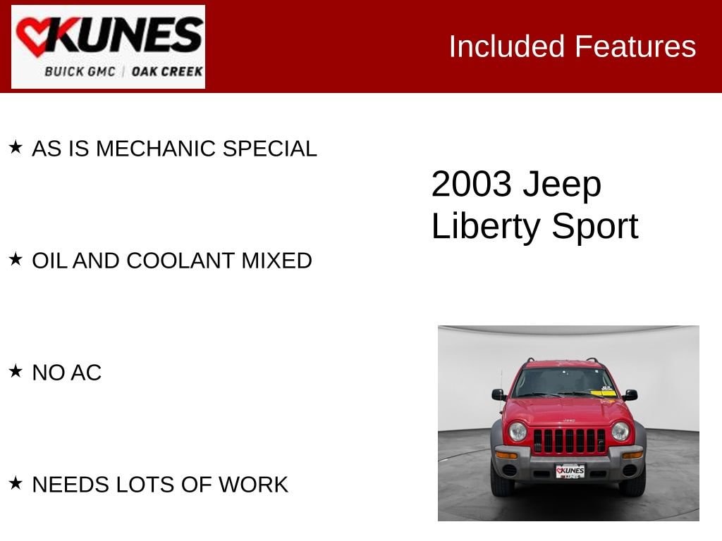 Used 2003 Jeep Liberty Sport SUV