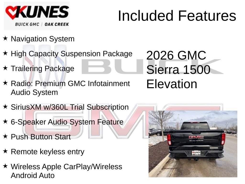 New 2026 GMC Sierra 1500 Elevation Truck