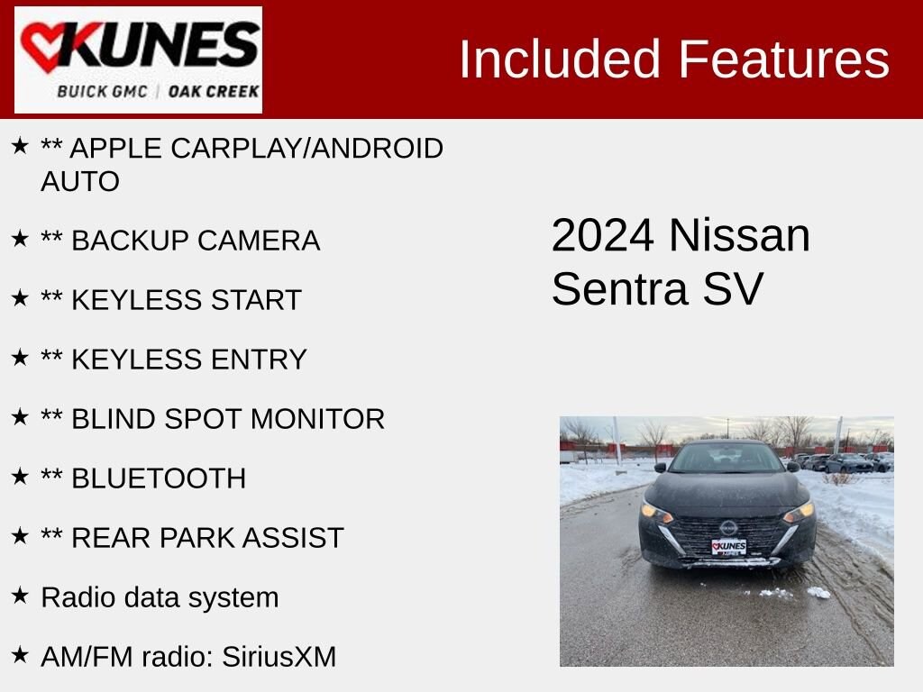 Used 2024 Nissan Sentra SV Sedan