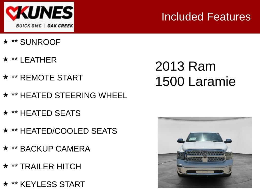 Used 2013 Ram 1500 Laramie Truck Quad Cab