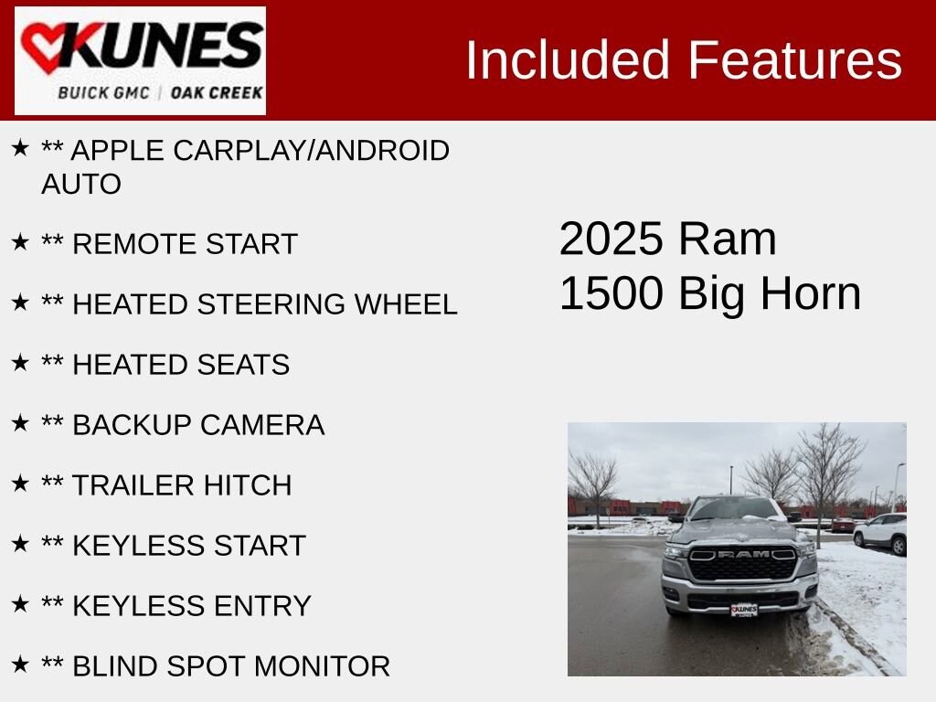 Used 2025 Ram 1500 Big Horn/Lone Star Truck Crew Cab