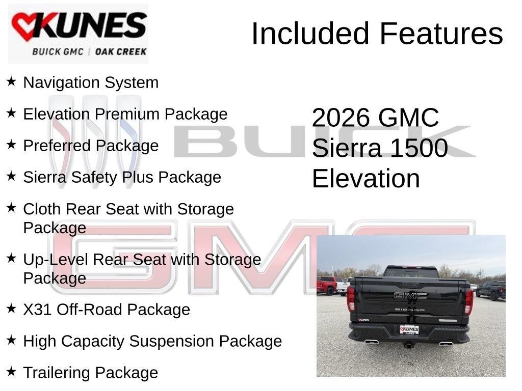 New 2026 GMC Sierra 1500 Elevation Truck