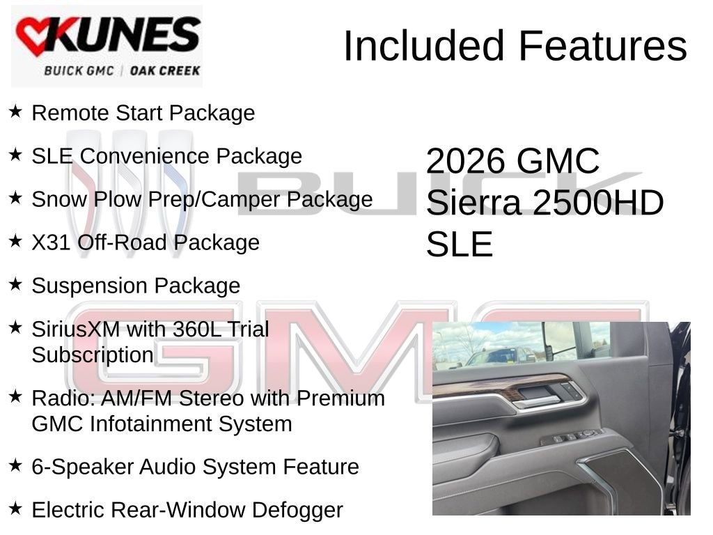 New 2026 GMC Sierra 2500 HD SLE Truck