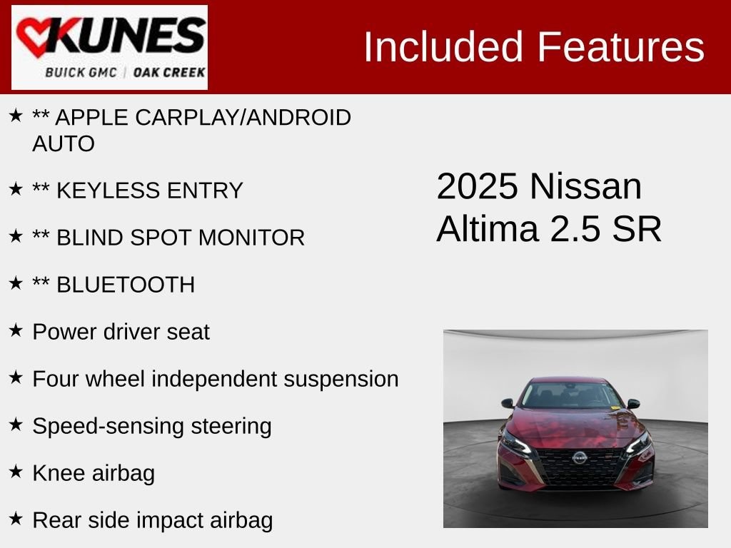 Used 2025 Nissan Altima SR Sedan