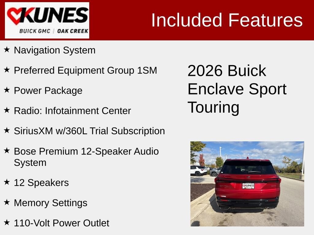New 2026 Buick Enclave Sport Touring SUV