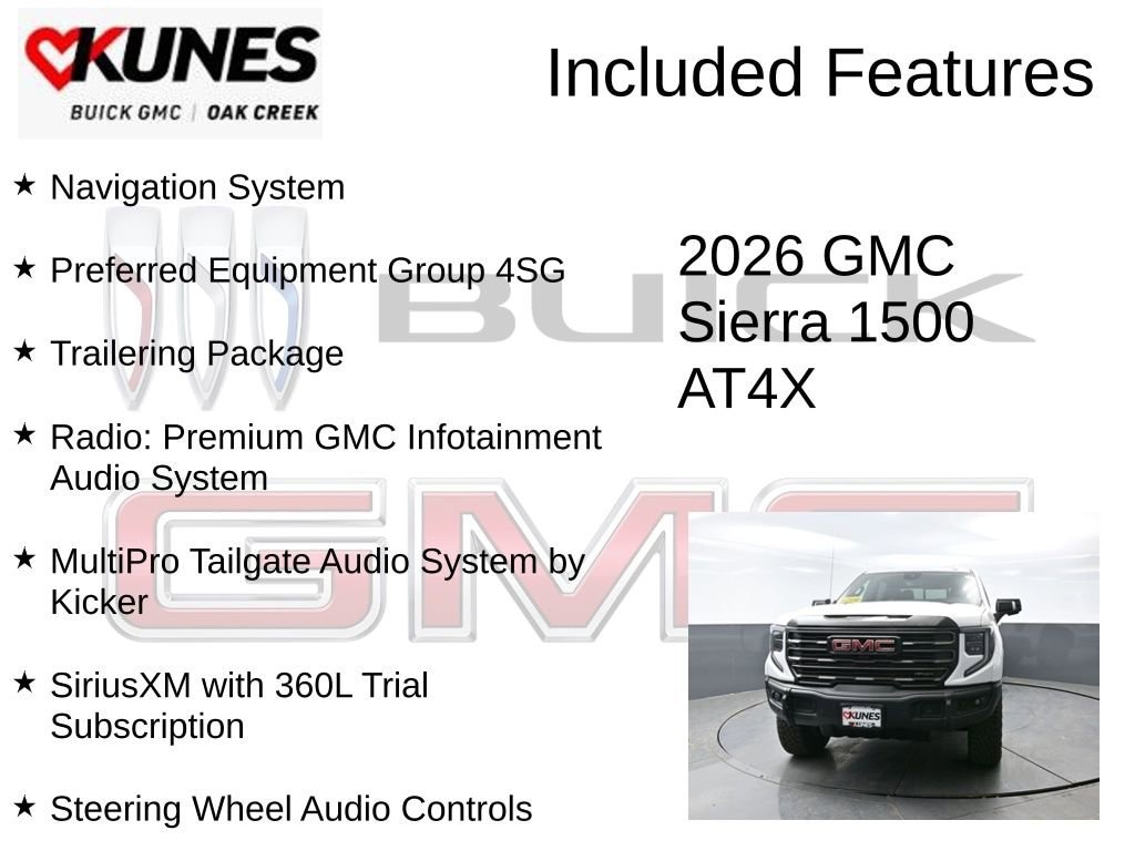 New 2026 GMC Sierra 1500 AT4X Truck