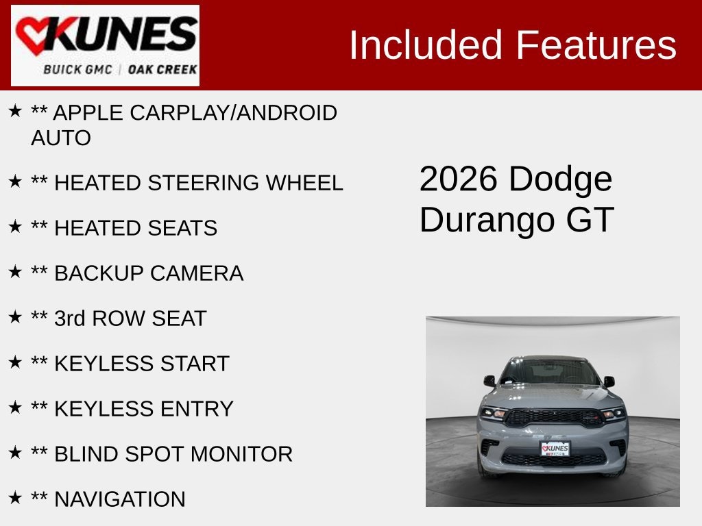 Used 2026 Dodge Durango GT SUV