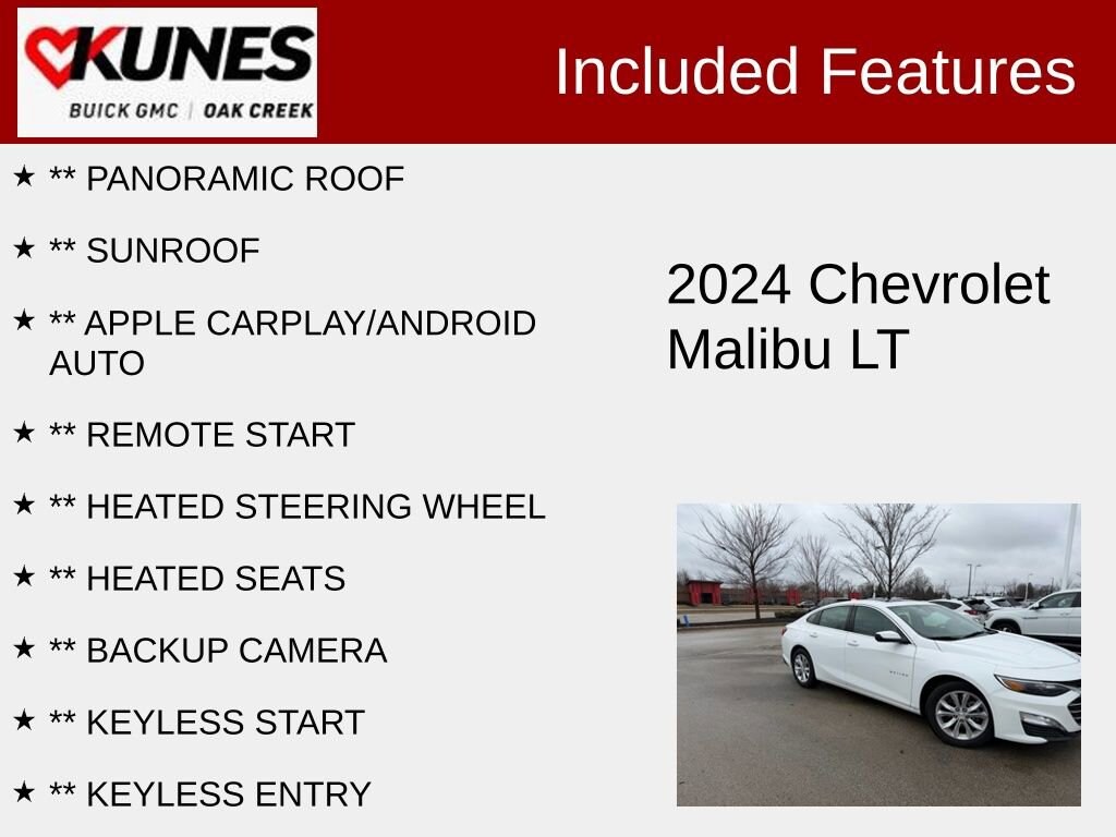 Used 2024 Chevrolet Malibu 1LT Sedan