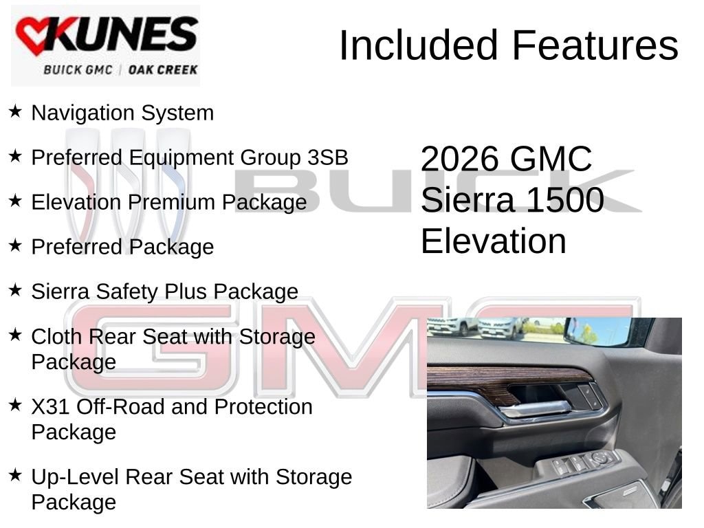 New 2026 GMC Sierra 1500 Elevation Truck