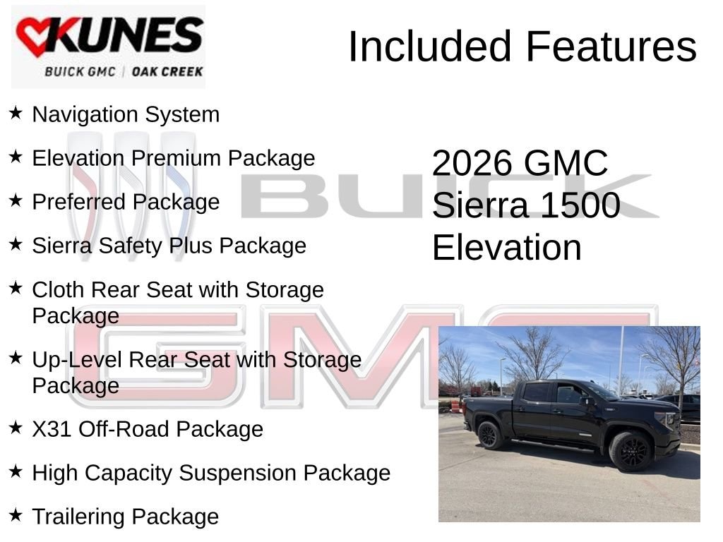 New 2026 GMC Sierra 1500 Elevation Truck