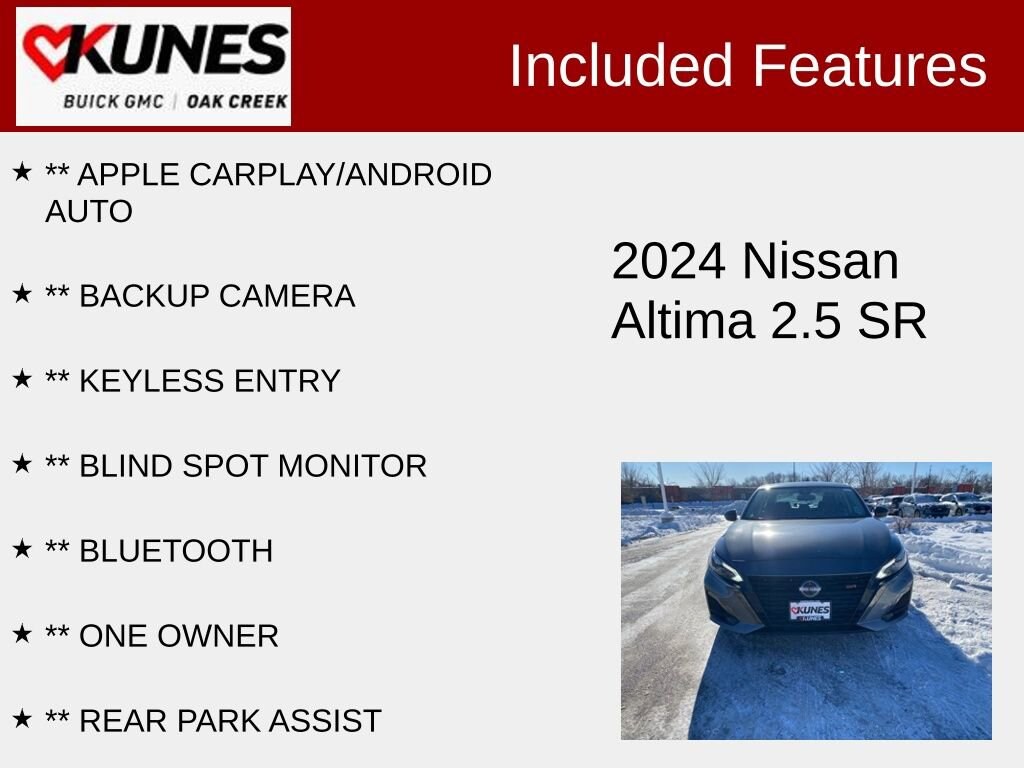 Used 2024 Nissan Altima 2.5 SR Sedan