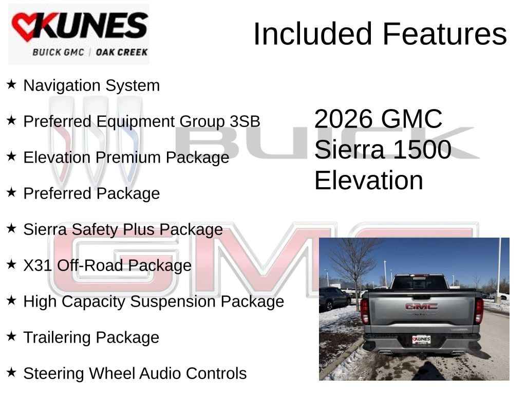New 2026 GMC Sierra 1500 Elevation Truck