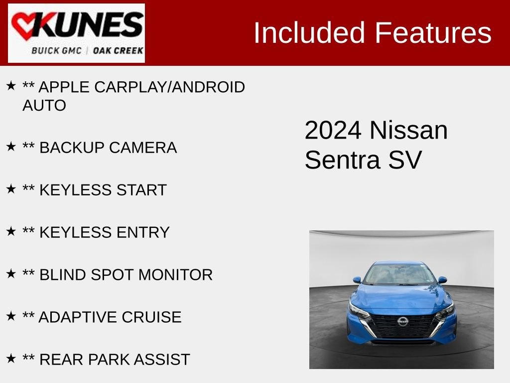 Used 2024 Nissan Sentra SV Sedan