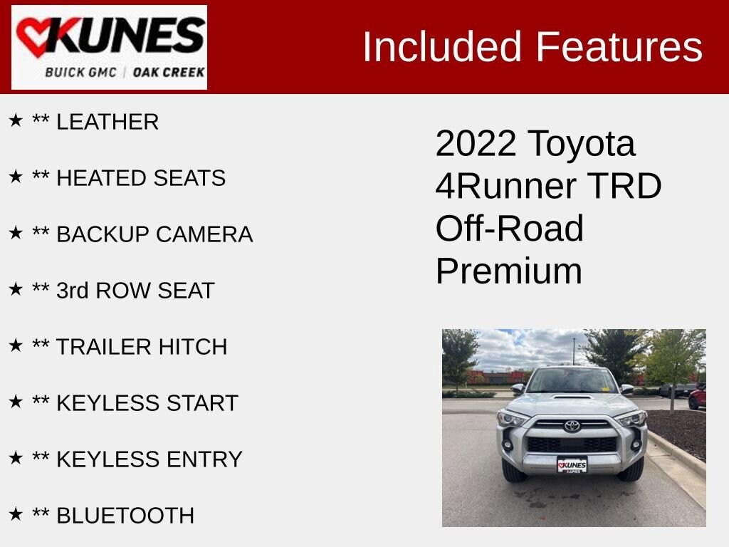 Used 2022 Toyota 4Runner TRD Off Road Premium SUV