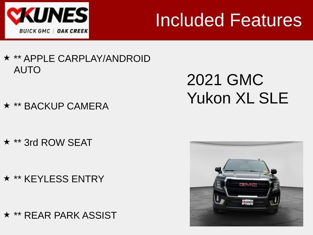 Used 2021 GMC Yukon XL SLE SUV