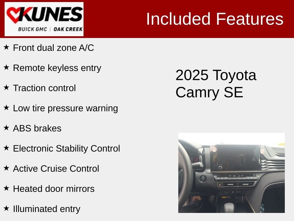 Used 2025 Toyota Camry LE Sedan