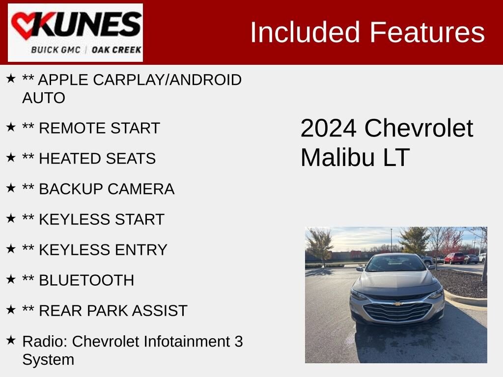 Used 2024 Chevrolet Malibu 1LT Sedan