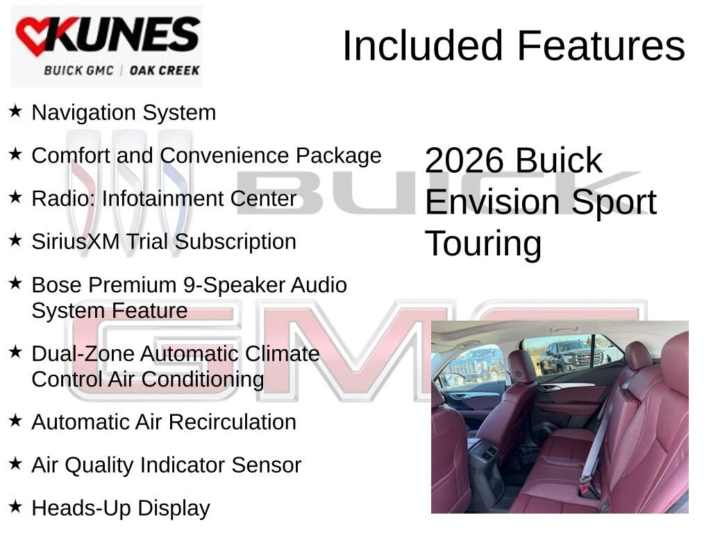 New 2026 Buick Envision Sport Touring SUV