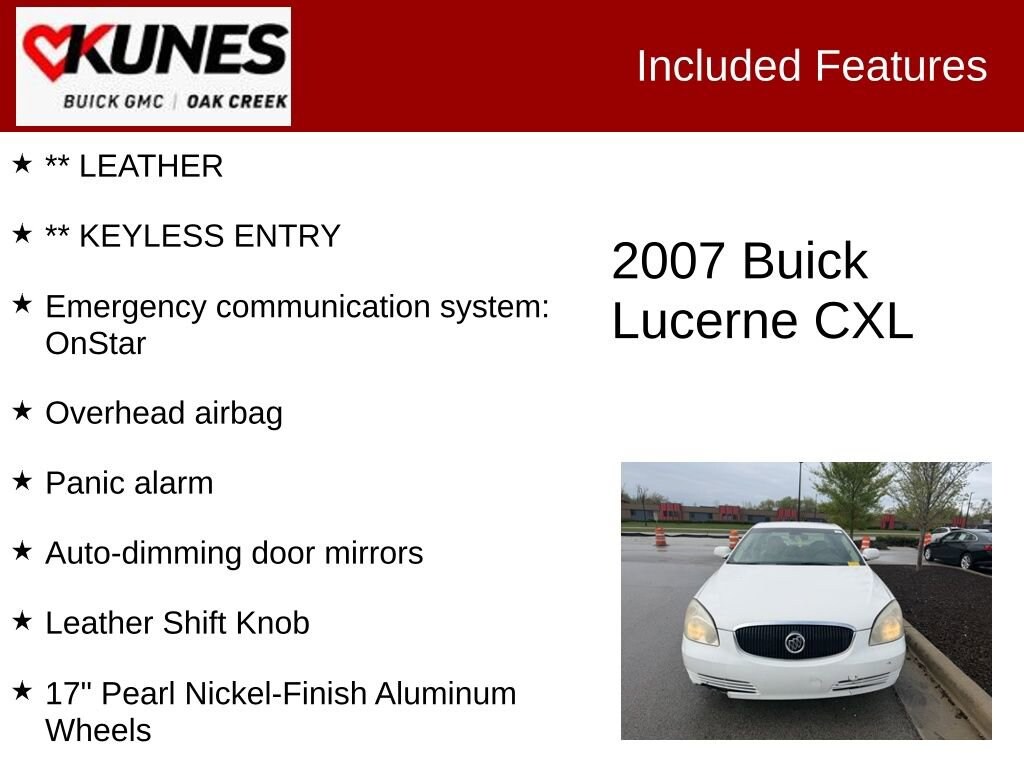 Used 2007 Buick Lucerne CXL V6 Sedan