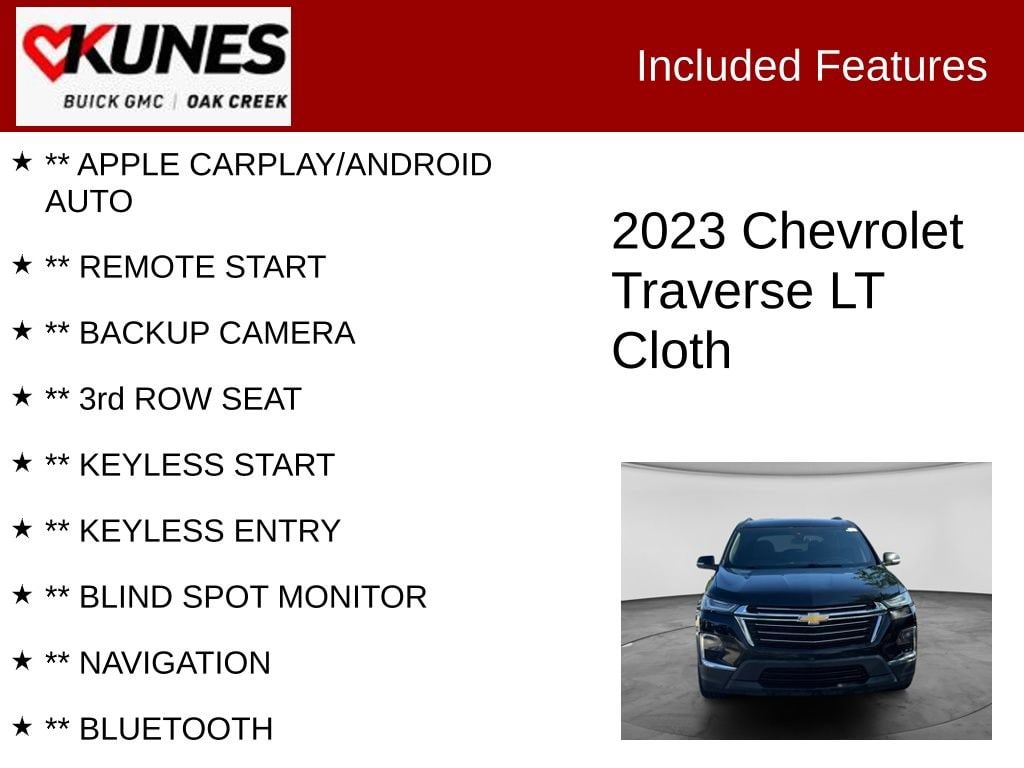 Used 2023 Chevrolet Traverse LT Cloth w/1LT SUV