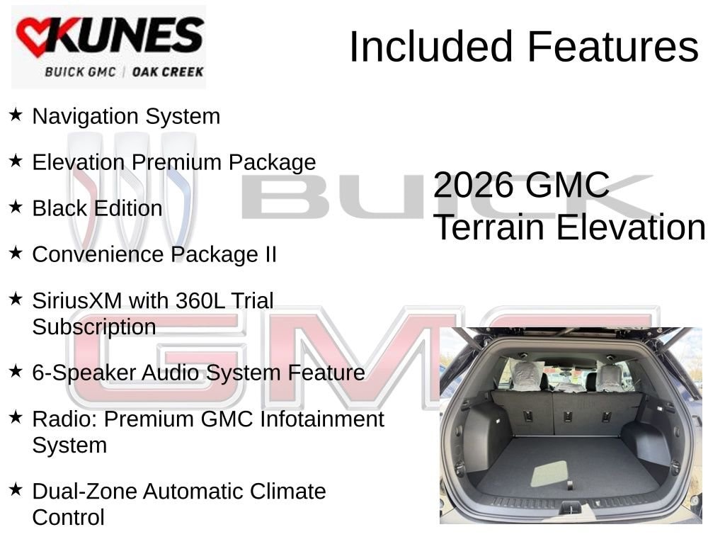 New 2026 GMC Terrain Elevation SUV
