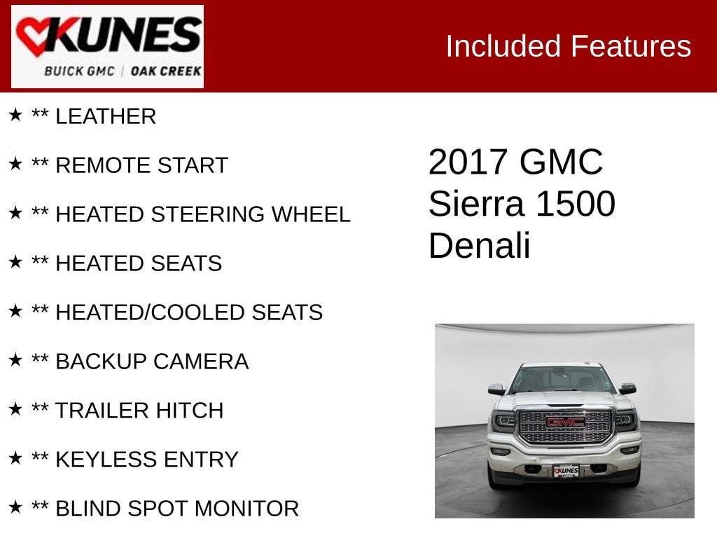 Used 2017 GMC Sierra 1500 Denali Truck Crew Cab