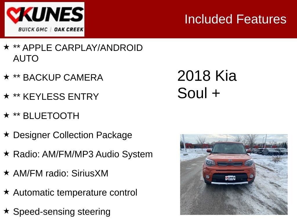 Used 2018 Kia Soul + Hatchback