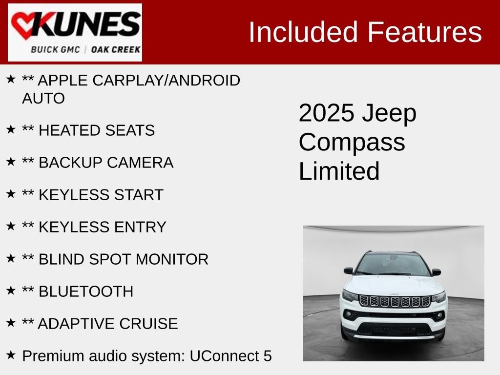 Used 2025 Jeep Compass Limited SUV